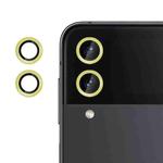 For Samsung Galaxy Z Flip4 Kalebol No Flicker Ultra-Thin Individual Camera Lens Tempered Glass Film(Gold)