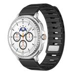 For Samsung Galaxy Watch8 / Watch8 Classic Norman Magnetic Silicone Watch Band(Black)