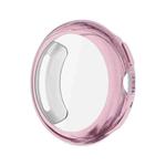 For Google Pixel Watch4 45mm Full Coverage Electroplated TPU Watch Protective Cover(Pink)