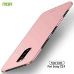 MOFI Frosted PC Ultra-thin Hard Case for Sony Xperia XZ4/Xperia 1(Rose gold)