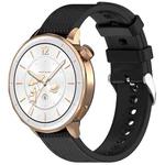 For OnePlus Watch 3 43mm Rhombic Texture Groove Silicone Watch Band(Black)