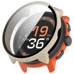 For Suunto Run Tempered Film Integrated PC Watch Protective Cover(Ivory White)
