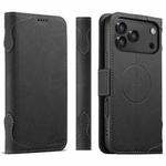 For iPhone 17 Pro Max SUTENI J07 Multifunctional Horizontal Flip Magsafe Leather Phone Case(Black)