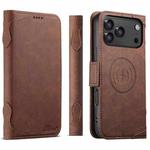 For iPhone 17 Pro Max SUTENI J07 Multifunctional Horizontal Flip Magsafe Leather Phone Case(Brown)