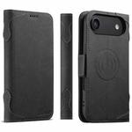 For iPhone 17 Air SUTENI J07 Multifunctional Horizontal Flip Magsafe Leather Phone Case(Black)