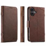 For iPhone 17 SUTENI J07 Multifunctional Horizontal Flip Magsafe Leather Phone Case(Brown)