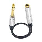JUNSUNMAY 6.35mm 1/4 inch Male to Female Stereo Headphone Guitar Extension Cable Cord, Length:1.8m