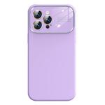 For iPhone 13 Pro Max Kalebol Large Windows Frosted Liquid Silicone Phone Case(Lilac)