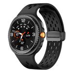 For Samsung Galaxy Watch8 / Watch8 Classic Mesh Magnetic Silicone Watch Band(Black)