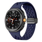 For Samsung Galaxy Watch8 / Watch8 Classic Mesh Magnetic Silicone Watch Band(Midnight Blue)