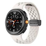 For Samsung Galaxy Watch8 / Watch8 Classic Mesh Magnetic Silicone Watch Band(Starlight)