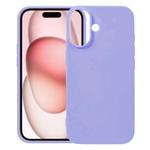 For iPhone 17 Kalebol Solid Color Simple All-inclusive Liquid Silicone Phone Case(Purple)