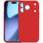 For iPhone 17 Pro Max Kalebol Precise Cutouts Solid Color TPU Phone Case(Red)