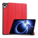 For Redmi K Pad 8.8 ENKAY Tri-fold Custer Texture Leather Stand Tablet Case(Red)