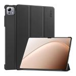For Xiaomi Pad 7 Ultra 14 ENKAY Tri-fold Custer Texture Leather Smart Tablet Case(Black)