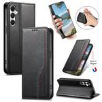 For Samsung Galaxy A05S 4G Elastic Wristband Magnetic Suction Leather Phone Case(Black)