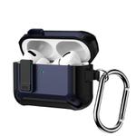 For AirPods Pro 3 Lock TPU Hybrid PC Earphone Protective Cover(Blue)