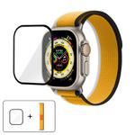 For Apple Watch 3 / 2 / 1 38mm Wild Path Loop Nylon Watch Band with 3D Curved Film(Sunflower)