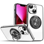 For iPhone 13 Colorful 360 Invisible Ring MagSafe Phone Case(Black)