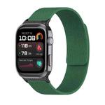 For Huawei Watch D2 Lychee Texture Soft Magnetic Silicone Watch Band(Green)