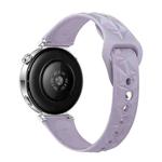 18mm Slim Reverse Buckle Ice Crystal Silicone Watch Band(Purple)