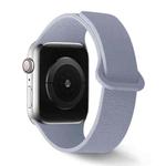 For Apple Watch 42mm / 41mm / 40mm / 38mm Lychee Pattern Magnetic Loop Silicone Watch Band(Soft Mist Purple)