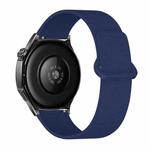 22mm Cloud Wood Grain Reverse Buckle Soft Magnetic Silicone Watch Band(Midnight Blue)