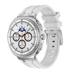 For Samsung Galaxy Watch8 / Watch8 Classic Silicone Watch Band(Silver White)
