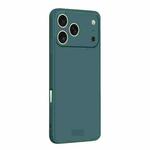 For iPhone 17 Pro Max MOFI Caring Soft Shell Liquid Silicone Skin Feel Phone Case(Dark Green)