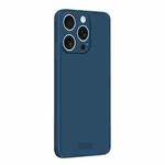 For iPhone 14 Pro Max MOFI Caring Soft Shell Liquid Silicone Skin Feel Phone Case(Blue)