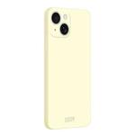 For iPhone 15 MOFI Caring Soft Shell Liquid Silicone Skin Feel Phone Case(White)