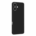 For iPhone 16 Plus MOFI Caring Soft Shell Liquid Silicone Skin Feel Phone Case(Black)