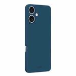 For iPhone 16 Plus MOFI Caring Soft Shell Liquid Silicone Skin Feel Phone Case(Blue)