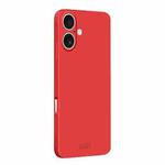 For iPhone 16 Plus MOFI Caring Soft Shell Liquid Silicone Skin Feel Phone Case(Red)
