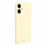 For iPhone 16 Plus MOFI Caring Soft Shell Liquid Silicone Skin Feel Phone Case(White)