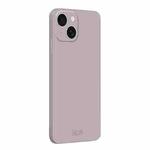 For iPhone 15 Plus MOFI Caring Soft Shell Liquid Silicone Skin Feel Phone Case(Titanium Gray)