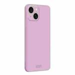 For iPhone 14 Plus MOFI Caring Soft Shell Liquid Silicone Skin Feel Phone Case(Purple)