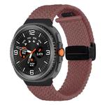 For Samsung Galaxy Watch8 / Watch8 Classic Fold Magnetic Buckle Braided Watch Band(Smoky Purple)