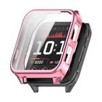 For Garmin Venu X1 ENKAY Hat-Prince Full Coverage Electroplated TPU Watch Cover with Screen Protection(Pink)