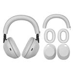 For Sony WH-1000XM6 Solid Color Silicone Earphone Protective Cover(Light Gray)