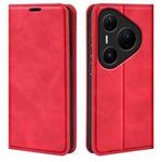 For Huawei Pura 80 Pro / 80 Pro+ Retro-skin Magnetic Suction Leather Phone Case(Red)