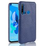 Shockproof Crocodile Texture PC + PU Case for Huawei P20 lite 2019 / Huawei nova 5i(Blue)