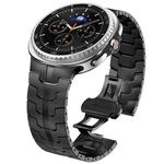 For Samsung Galaxy Watch8 / Watch8 Classic Butterfly Buckle Stainless Steel Watch Band(Black)