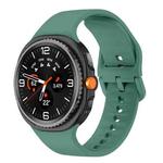For Samsung Galaxy Watch8 / Watch8 Classic Flat Solid Color Silicone Watch Band(Cactus)