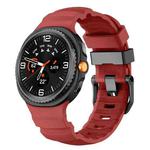 For Samsung Galaxy Watch8 / Watch8 Classic Black Buckle Sports Silicone Watch Band(Red)