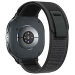 For Samsung Galaxy Watch8 / Watch8 Classic Wild Path Loop Nylon Hook and Loop Fastener Watch Band(Black)