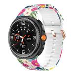 For Samsung Galaxy Watch8 / Watch8 Classic Printed Silicone Watch Band(Blooming Flowers)