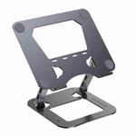 J22 Dissipation Adjustable Height Nano Steel Folding 17.3 Inch Laptop Stand Metal Base(Grey)
