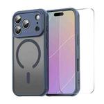 For iPhone 17 Pro ENKAY Hat-Prince MagSafe Matte Translucent Shockproof Phone Case with Large Arc Edge Film(Blue)
