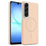 For Samsung Galaxy A17 5G Gold Armor PC Thin Circle MagSafe Shockproof Phone Case(Desert Gold)